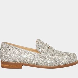 Betsy Johnson, sz 9 rhinestone loafer